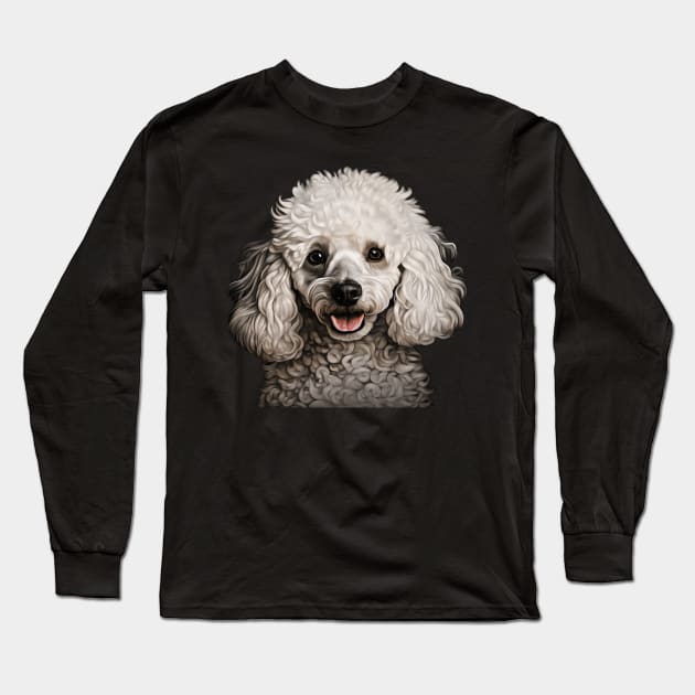 Cute Poodle Lovers Dogs Poodle Long Sleeve T-Shirt by fromherotozero